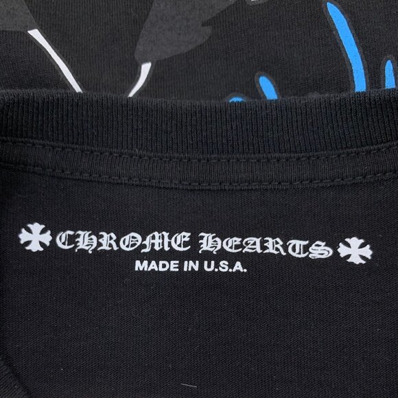 Chrome Hearts Black Graphic Cotton Long-Sleeve Sweatshirt With Pocket M - Picture 5 of 8